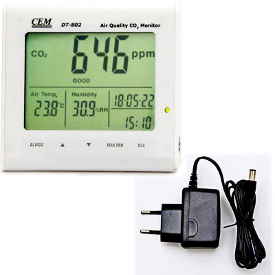 DT-802 Анализатор CO2, часы, температуры и влажности